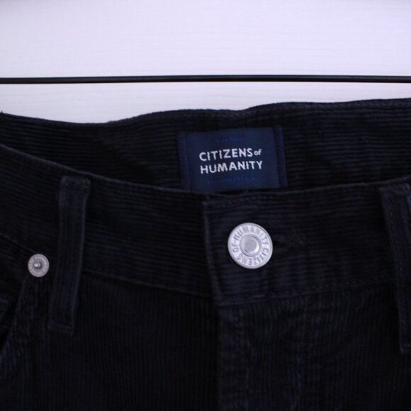 Citizens of Humanity Emerson Straight Corduroy Pants Navy Cotton - Picture 4 of 10